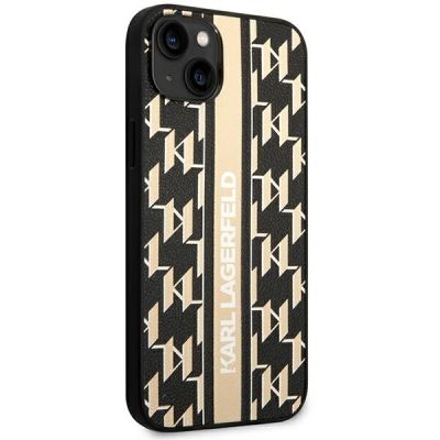 4. Karl Lagerfeld KLHCP14MPGKLSKW iPhone 14 Plus 6,7" Hardcase braun / braun Monogram Stripe