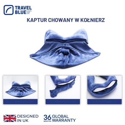 3. TRAVEL BLUE MEMORY-SCHAUM-REISEKISSEN TRANQUILITY HODDIE MIT KAPUZE