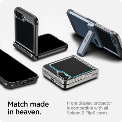 13. Spigen Glas.tR EZ Fit gehärtetes Glas für Samsung Galaxy Z Flip 6 - 2 Stk.