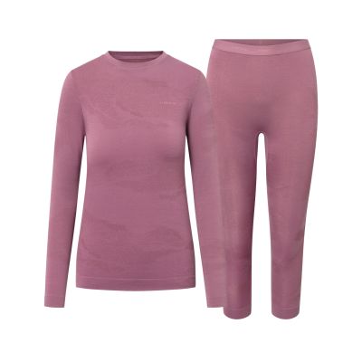 5. Damen-Thermounterwäsche Viking Base Layer Gasher 3/4 Set – Pink, Größe: L