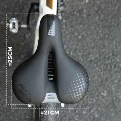 4. Rockbros 6876 Komfortabler ergonomischer Fahrradsattel - Schwarz