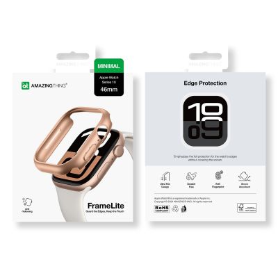 9. AmazingThing Minimal Case für Apple Watch 46 mm – Roségold