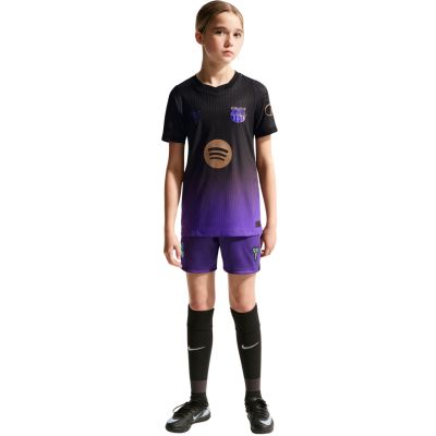 9. Nike FC Barcelona Auswärtstrikot 2026/27 für Kinder, Schwarz und Lila II1852 505