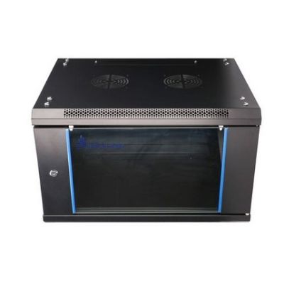 2. Extralink 6U 600x600 Schwarzer Wand-Rackschrank