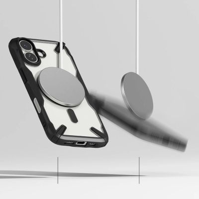 6. Ringke Fusion X Magnetic MagSafe Case für iPhone 17 - Schwarz