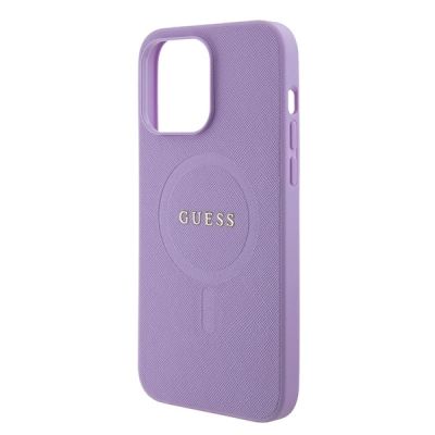 6. Guess GUHMP15XPSAHMCU iPhone 15 Pro Max 6,7" lila/lila Hardcase Saffiano MagSafe