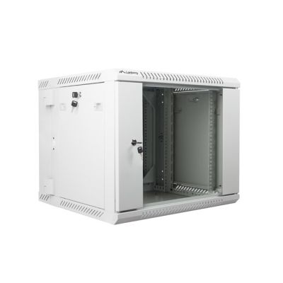 4. Lanberg WF02-6609-10S 9U Rack-Wandschrank, Grau