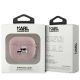 3. Karl Lagerfeld Monogram Karl & Choupette Head Case für AirPods 3 – Pink