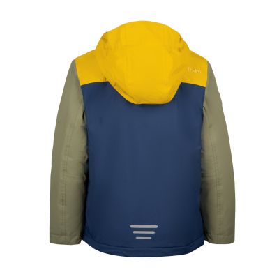 2. Trollkids Kids Kirkenes Anorak Wasserdichte Regenjacke Gelb/Blau (322-703)