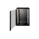 4. Digitus Unique 19" 16U Wand-Netzwerkschrank 600x450 mm, Glastür, schwarz, ungeteilt, montiert, 100 kg