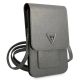 3. Guess Handtasche GUWBSATMGR grau / graues Saffiano-Dreieck