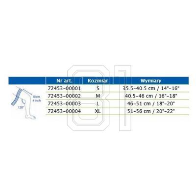 2. Knee brace with adjustable pad Actimove size S 72453-00001