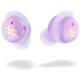 5. Guess 4G Bluetooth TWS-Kopfhörer mit aufgedrucktem Logo + Dockingstation, Violett