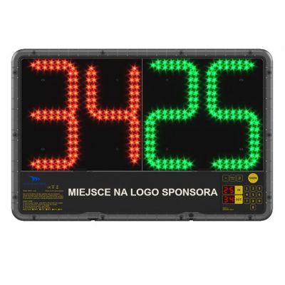 Elektronische Spielerwechseltafel - doppelseitig