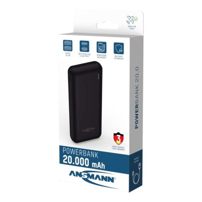 10. Ansmann PB212 Lithium-Polymer-Akku (LiPo) 20000 mAh Schwarz