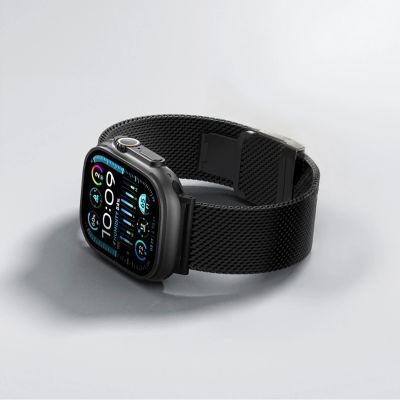 5. AmazingThing Titan Premium Metallarmband für Apple Watch 38/40/41/42/44/45/46/49 mm – Schwarz