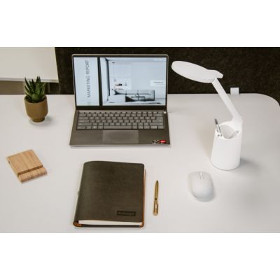 8. Moderne LED-Schreibtischlampe Activejet FUTURE weiß mit integriertem Akku
