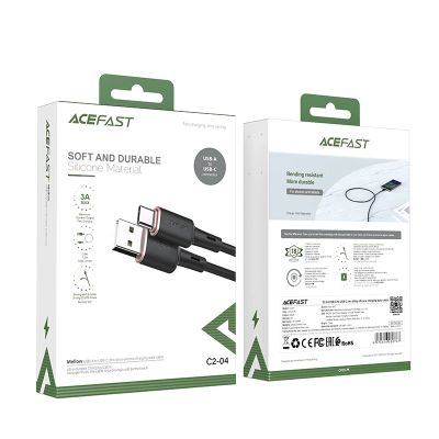 5. Acefast USB-Kabel - USB Typ C 1,2 m, 3 A schwarz (C2-04 schwarz)