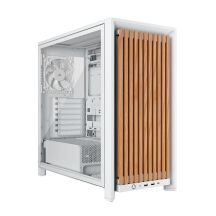 Corsair FRAME 4000D WOOD RS Midi Tower Drewno, Biały