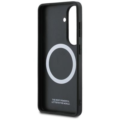 7. BMW Tricolor Metal Logo MagSafe Hülle für Samsung Galaxy S26 - Schwarz