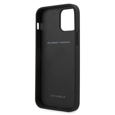 5. Ferrari Off Track Stepphülle für iPhone 12 / 12 Pro - Schwarz