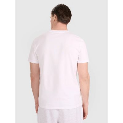 2. Herren-T-Shirt mit Volleyball-Print, Größe 4F 4FRAW25TTSHM3237-10S