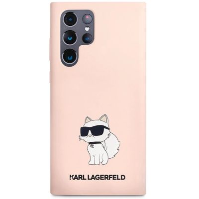 3. Karl Lagerfeld KLHCS23LSNCHBCP S23 Ultra S918 Hardcase pink/pink Silikon Choupette