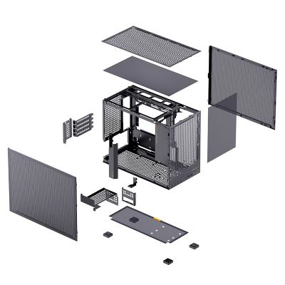 7. Jonsbo D32 PRO Midi-Tower Schwarz