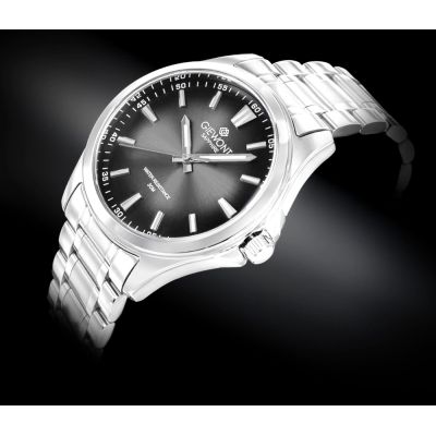 2. Giewont Elegance Saphir Silber Schwarz Herrenuhr GW5160-B2