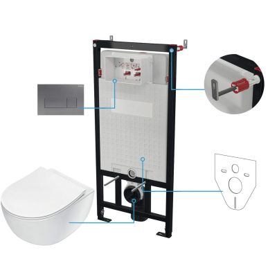 6-in-1 Unterputz-WC-Set