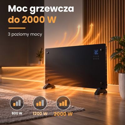 6. Extralink Smart Panel Heizgerät 2000W | Schwarz