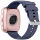 8. GRAVITY GT18-3 Damen-Smartwatch, pinkes Silikonarmband + marineblaues Armband