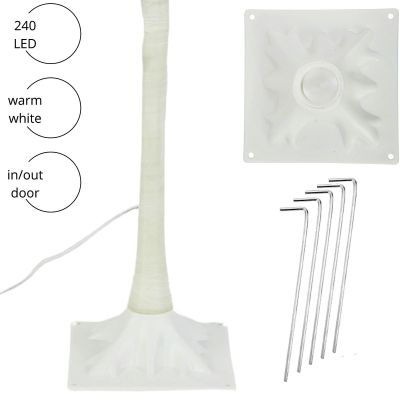 4. DEKORATIVER BAUM 240 LED 180 CM WEISS