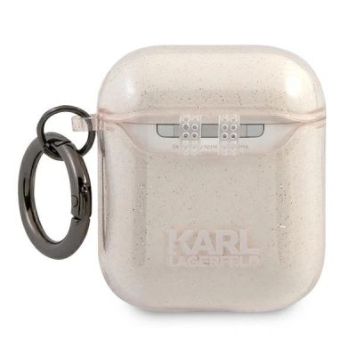 2. Karl Lagerfeld Glitter Choupette Case für AirPods 1 / 2 - Gold