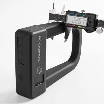 4. Rockbros RBNS1 SMART Fahrradschloss mit NFC-Lesegerät – Schwarz