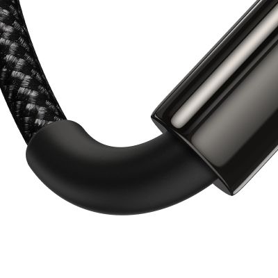 8. Baseus Wolfram Gold USB-A auf USB-C Kabel 480Mb/s 100W 2m Schwarz (CAWJ000101)