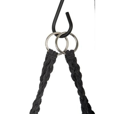 9. Durchbrochene Hängematte, Hängesessel Storchennest, 80 x 60 cm, Dunkelgrau