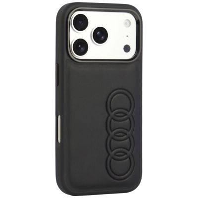 2. Audi TT MagSafe-Hülle aus Kunstleder für iPhone 18 Pro / 17 Pro – Schwarz