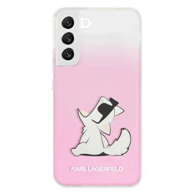 3. Karl Lagerfeld Choupette Eat Hülle für Samsung Galaxy S22+ - Pink