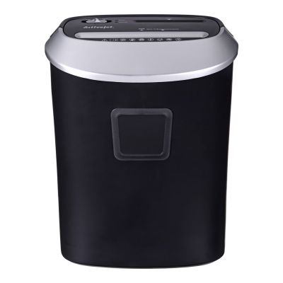 15. Activejet ASH-1201D Aktenvernichter, P-3, 25 l, 5x38 mm Schnipsel, 12 Blatt, schwarz und silber.