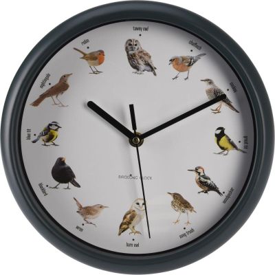 4. Wanduhr für Ornithologen, 25 cm