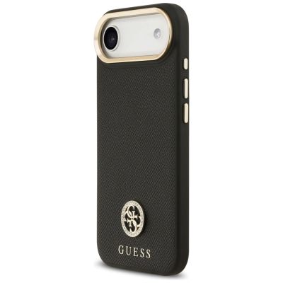 2. Guess Grained Strass Logo MagSafe Hülle für iPhone Air - Schwarz