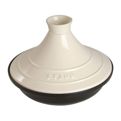 Tajine von Staub – 28 cm, beige-schwarz