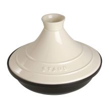 Tajine von Staub – 28 cm, beige-schwarz