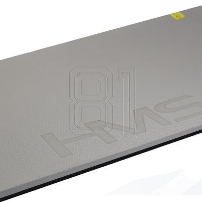 3. HMS Premium MFK02 Grau-Schwarze Club Fitnessmatte mit Löchern