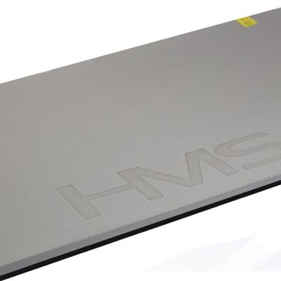 3. HMS Premium MFK02 Grau-Schwarze Club Fitnessmatte mit Löchern