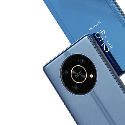 7. Clear View Case Hülle für Honor X9 / X9 5G / X30 / Magic4 Lite Flipcover schwarz