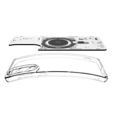6. Spigen Ultra Hybrid Mag Case mit MagSafe für Samsung Galaxy S25 Edge mit Print - Transparent