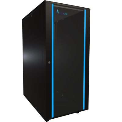 14. Extralink Rack-Schrank 27U 600x1000 Schwarz Standgerät