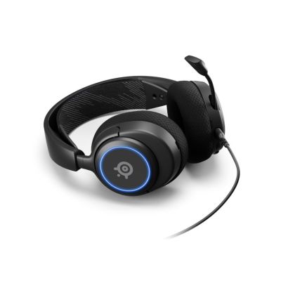 3. Steelseries Arctis Nova 3 Kabelgebundenes Gaming-Headset mit Kopfbügel, USB Typ-C, Schwarz